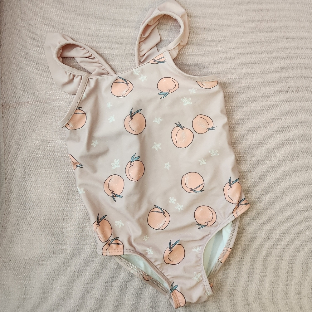 Little Planet Carters 4t Boho Bohemian Peach Print Swimsuit Swim One Piece